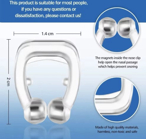 Clip Nasal Anti Ronco – Kit com 4 Unidades – Respire Melhor e Durma Tranquilo