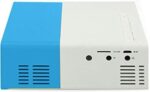 Mini Projetor Portátil LED 1080p Azul/Branco com Saída HDMI Bivolt – 600 Lumens