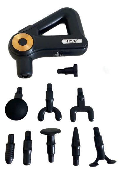 Pistola de Massagem Triangular Elétrica Portátil 9 Níveis – BM-F1021 Bivolt – Relaxamento Muscular