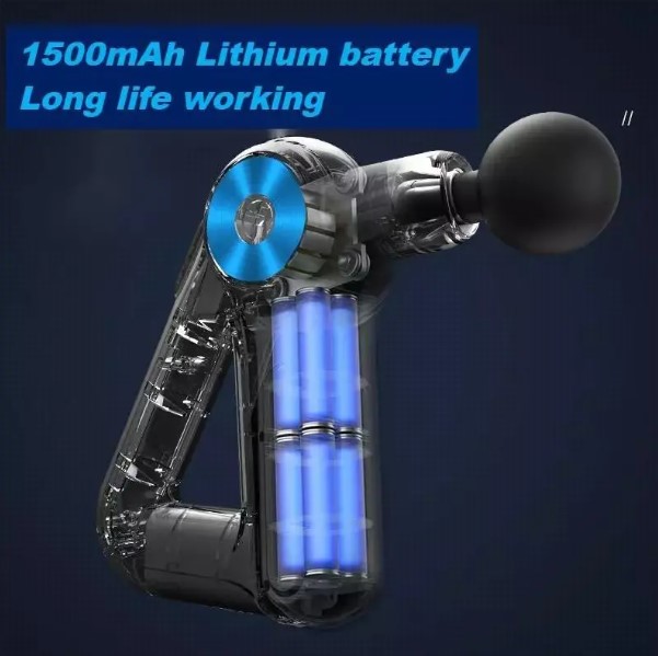 Pistola de Massagem Triangular Elétrica Portátil 9 Níveis – BM-F1021 Bivolt – Relaxamento Muscular