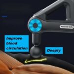 Pistola de Massagem Triangular Elétrica Portátil 9 Níveis – BM-F1021 Bivolt – Relaxamento Muscular