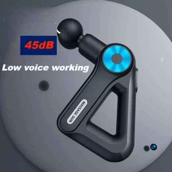 Pistola de Massagem Triangular Elétrica Portátil 9 Níveis – BM-F1021 Bivolt – Relaxamento Muscular