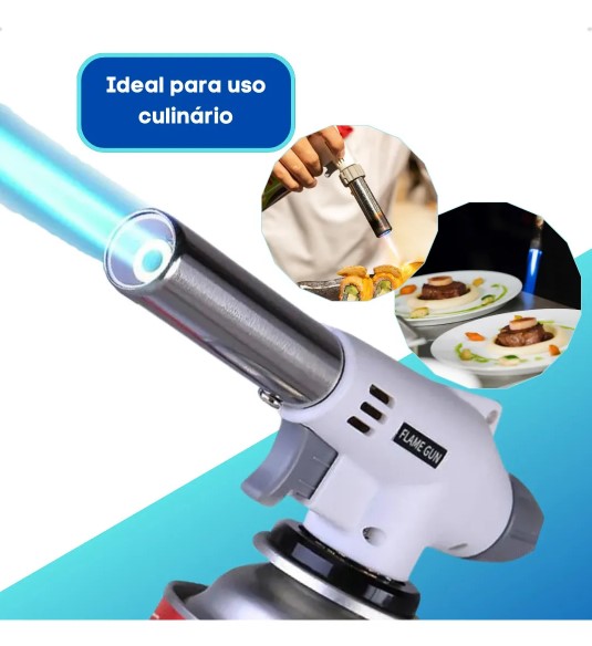 Maçarico Culinário Portátil Profissional – Cores Sortidas