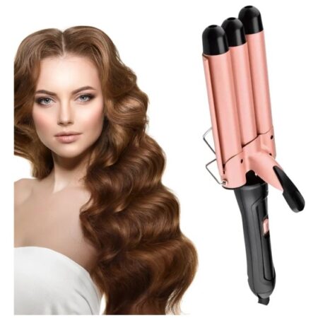 Modelador de Cabelo Profissional Chapinha Trio-Ondas Bivolt – Estilo e Praticidade