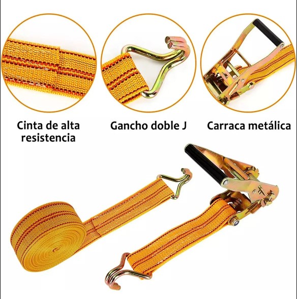 Cinta para Prender Catraca de Carro para Amarração de Caminhão 3 Toneladas