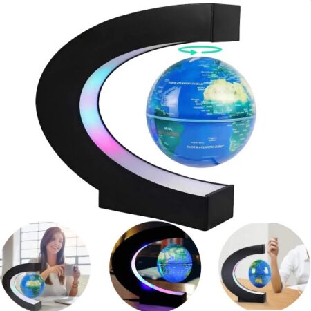 Globo Terrestre Magnético Flutuante com LED Bivolt – BM-F1001 – Decoração Moderna e Tecnológica