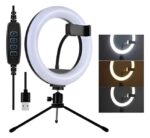 Ring Light para Celular com Luz Fixa de Mesa 10" Bivolt - BM-L03