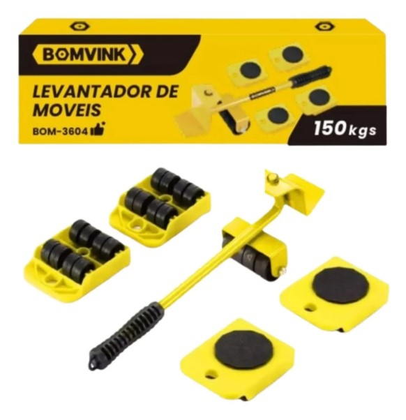 Levantador e Movedor de Móveis para Materiais Pesados Fácil de Usar - BMG-17