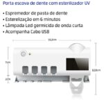 Dispenser Automático para Suporte de Pasta de Dente – BM-F1013 – Higiene Facilitada