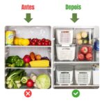 Conjunto Hermético para Alimentos com 3 Potes e Tampa – BM-F1040 – Conservação e Organização
