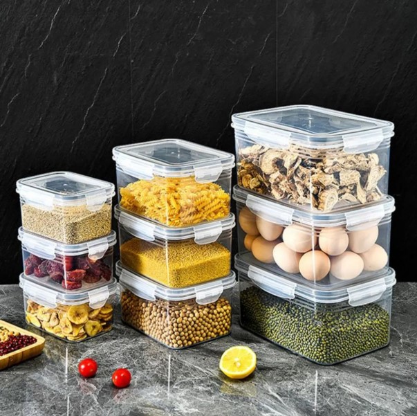 Conjunto Hermético para Alimentos com 3 Potes e Tampa – BM-F1040 – Conservação e Organização