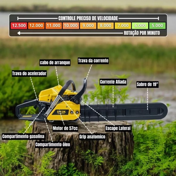Motossera Gasolina Sabre 21 Polegadas 2 Tempos BT-DZ47