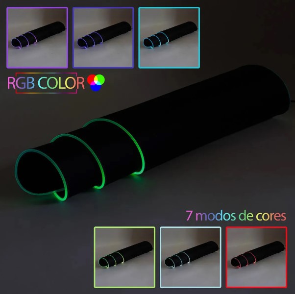 Mouse Pad Speed Gamer com LED BM-791