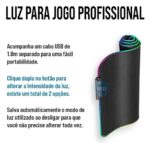 Mouse Pad Speed Gamer com LED BM-791