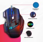Mouse Gamer Profissional X7 com Fio, 7 Botões e 2400 DPI