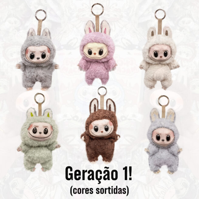 Kit Labubu Monstros Mini Pelúcias Colecionáveis Geração 1 com Caixa – Sortidos – Personalizável com Cores Surpresas