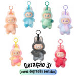 Sem Caixa - Geração 3 Labubu Monstros Mini Pelúcias Colecionáveis Personalizáveis – Cores Degradês Surpresas