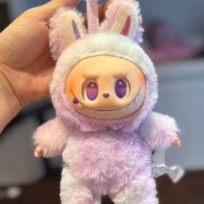 Sem Caixa - Geração 3 Labubu Monstros Mini Pelúcias Colecionáveis Personalizáveis – Cores Degradês Surpresas