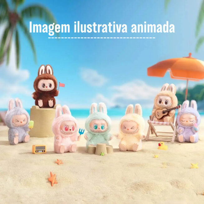 Labubu Monstros Mini Pelúcias Colecionáveis Personalizáveis – Geração 2 Sortidos – Sem Caixa