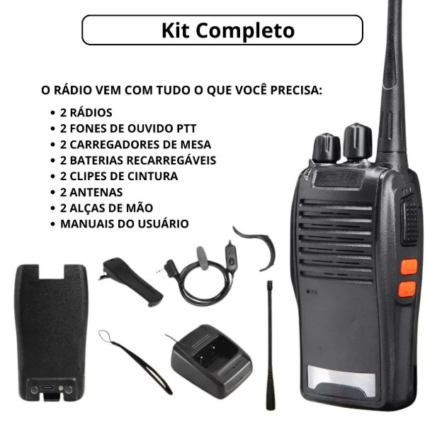 Rádio Walk Talk Bivolt BF-777s – Comunicação Prática e Eficiente