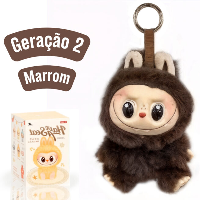 Kit Geração 2 com Caixa – Labubu Monstros Pingente Colecionável Personalizável – Cores Surpresas
