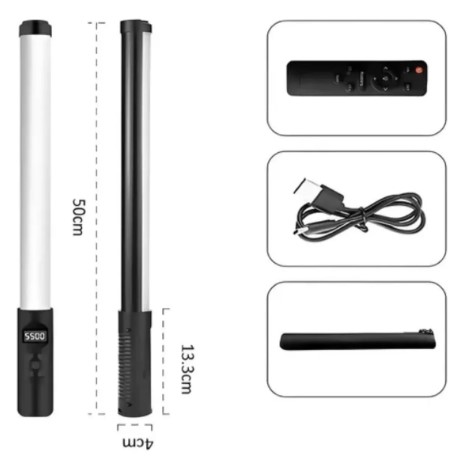 Bastão RGB Luz Varinha Handheld LED 20W para Fotografia