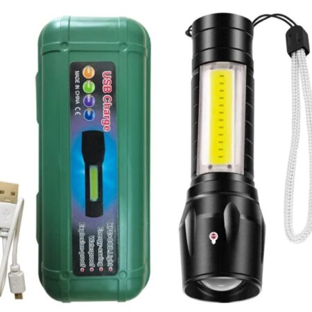 Lanterna Bivolt com Bateria Embutida e Iluminação Super Forte LAN-7076