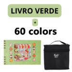 Kit Livro para Colorir Bobbie Goods Verde com 60 Canetas – Arte e Diversão para Crianças