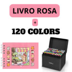 Kit Livro Colorir Bobbie Goods Rosa com 120 Canetas – Diversão e Criatividade para Crianças