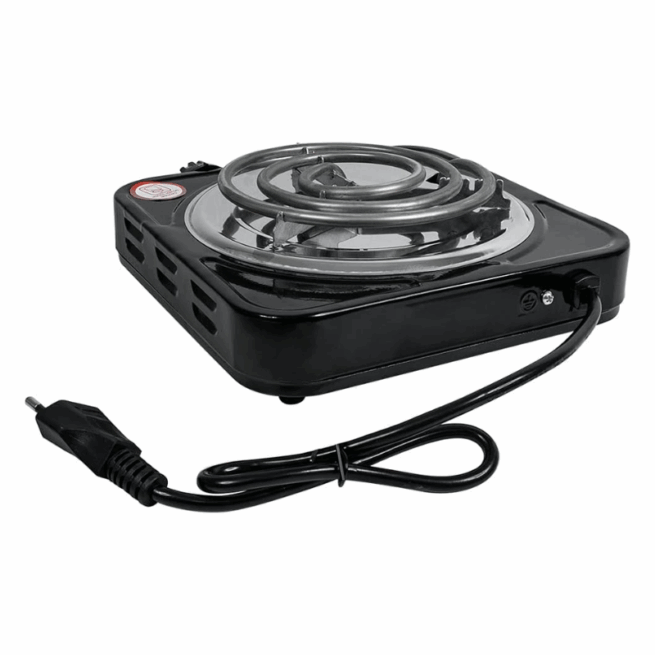 Fogão Elétrico Portátil 1 Boca 1000W Espiral 110V – Cores Sortidas