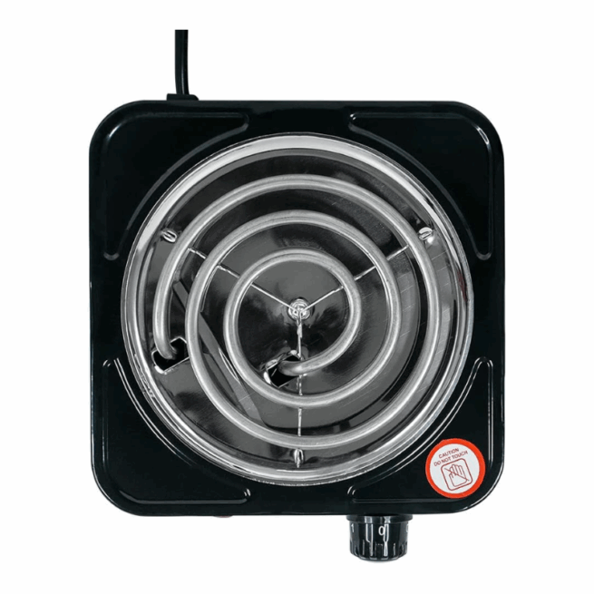 Fogão Elétrico Portátil 1 Boca 1000W Espiral 110V – Cores Sortidas