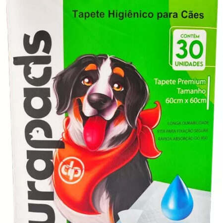 Tapete Premium Higiênico para Cães Durapads 60x60 cm – Verde – 30 Unidades