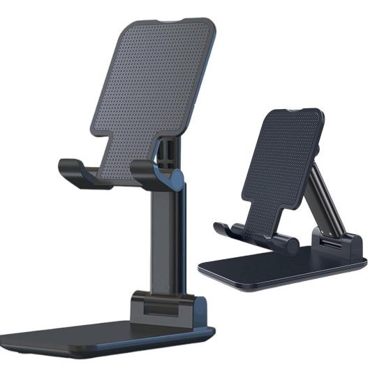 Suporte Universal Ajustável para Celular e Tablet de Mesa – Até 7" – Conforto e Funcionalidade