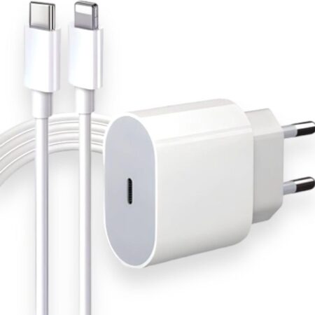 Carregador para iPhone com Conector Lightning - Conjunto Completo