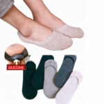 Kit com 6 Meias Sapatilha Unissex - 3 Pares (Cores Sortidas)