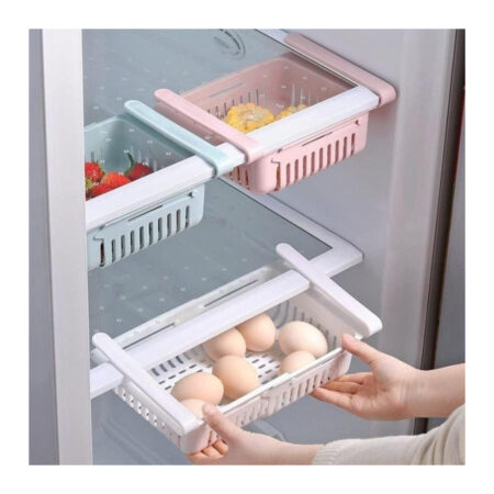 Organizador de Geladeira Cesto de Encaixar – Cores Sortidas – Organização e Praticidade