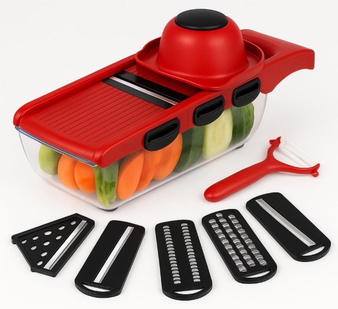 Cortador de Legumes Mandoline Multifuncional 6 em 1 - BM-A16 – Praticidade na Cozinha
