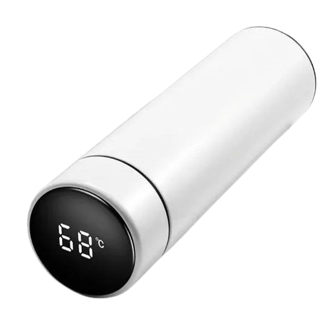 Garrafa Térmica com LED e Termômetro 500 ml - Branco (Normal)
