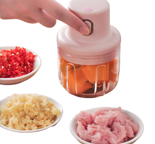 Mini Triturador Elétrico Recarregável 250ml BM-F909 – Praticidade e Potência