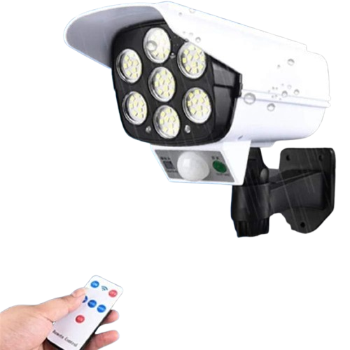 Luminária Solar com Sensor de Movimento e Câmera Falsa