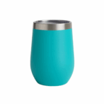 Copo Cuia Térmico Inox 360 ml com Tampa Antivazamento – Ciano – Design Moderno e Funcional