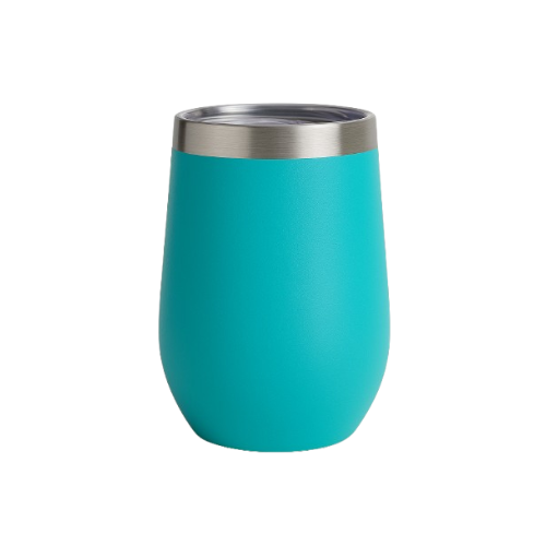 Copo Cuia Térmico Inox 360 ml com Tampa Antivazamento – Ciano – Design Moderno e Funcional