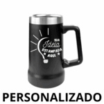 Caneca Térmica Inox para Cerveja 709 ml – Preto Personalizado – Estilo e Conservação