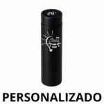 Garrafa Térmica Personalizada 500 ml com LED e Termômetro – Preto – Modernidade e Praticidade