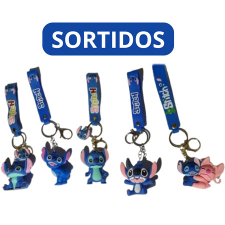 Chaveiro Pingente Animação Premium Emborrachado Kids – Azul Vibrante
