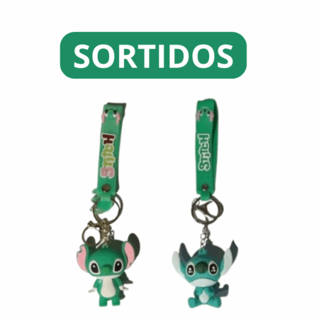 Chaveiro Pingente Animação Premium Emborrachado Kids – Verde – Para Crianças