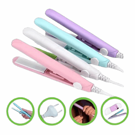 Mini Chapinha Portátil para Cabelo Bivolt (Cores Sortidas) – Praticidade e Estilo