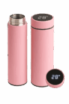 Garrafa Térmica com LED e Termômetro 500 ml - Rosa (Normal)