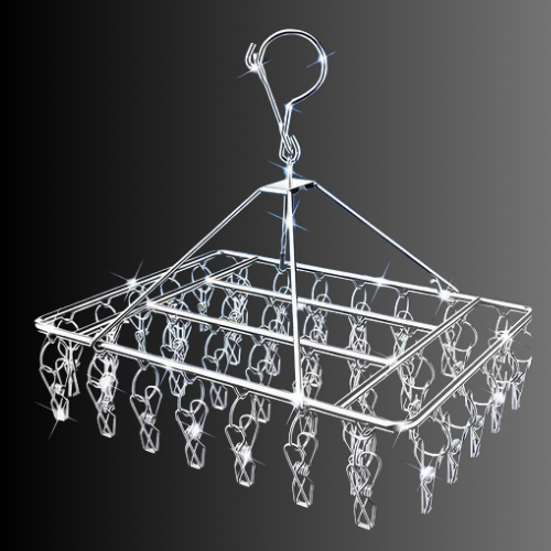 Varal Retrátil com 40 Prendedores em Inox – Prático e Durável