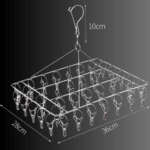Varal Retrátil com 40 Prendedores em Inox – Prático e Durável